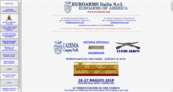 Desktop Screenshot of euroarms.it